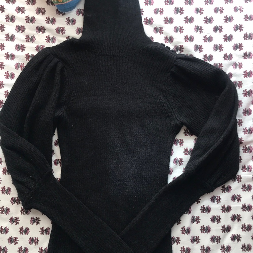 Ulla Johnson puff Sleeve Alpaca Turtleneck